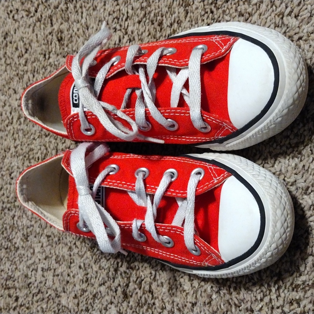Converse All Star red sneakers women's 5 men's 3